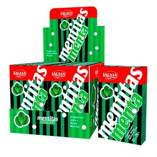 Mentitas Menta Lacasa X 12 Unidades 26g Caramelos Grageas