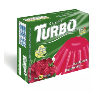 Turbo Gelatina De Frambuesa Sin Gluten 80 G