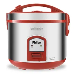 Panela De Arroz Ph10v Visor Glass Vermelha Inox Philco 110v no Mercado Livre com oferta e cupom de desconto