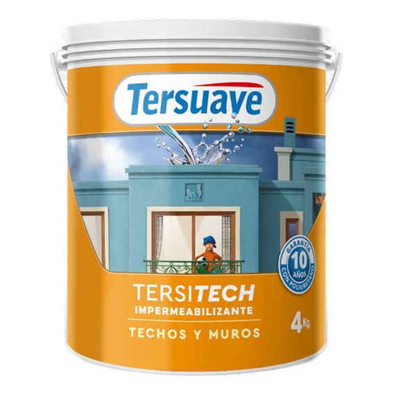 Membrana Liquida Impermeabilizante Tersuave Tersitech 20 K Acabado Satinado Color Negro