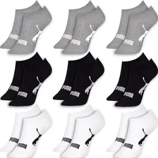 Kit 9 Pares Meias Puma Sapatilha Soquete Invisível Original