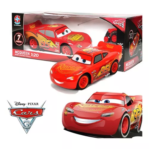 Carrinho de Controle Remoto Carros 3 - Mcqueen - Estrela - MP Brinquedos