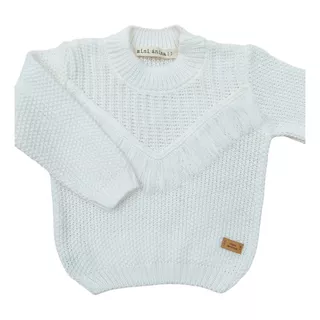 Sweater Flecos Mini Anima Abrigo Tejido Bebe Kids Natural
