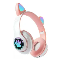 Fone De Ouvido Bluetooth Orelha Gatinho Infantil Led Sem Fio no Mercado Livre com oferta e cupom de desconto