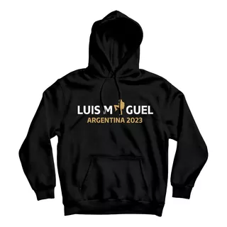 Buzo Canguro Con Capucha Luis Miguel Tour Argentina 2023 