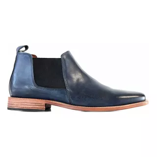 Zapato Bota Cuero Hombre Briganti Suela Vestir - Hcbo00900