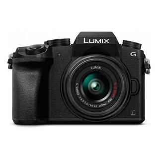 Panasonic Lumix Kit G7k + Lente 14-42mm Ii Asph Dmc-g7k Sin Espejo Color  Negro