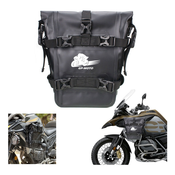 Bolsa De Parachoques Negro Impermeable Moto Para Bmw Vento