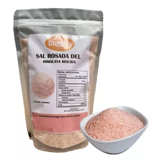 Sal Del Himalaya Rosada Molida Organica Y Natural 500 Gramos