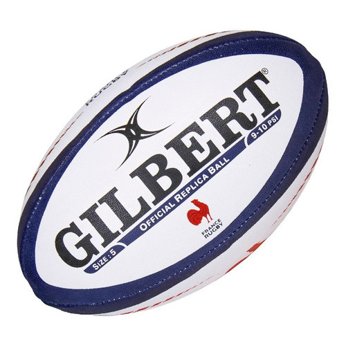 Pelota Rugby Nº 5 Gilbert Oficial Colección Naciones Uar Color Azul Rojo