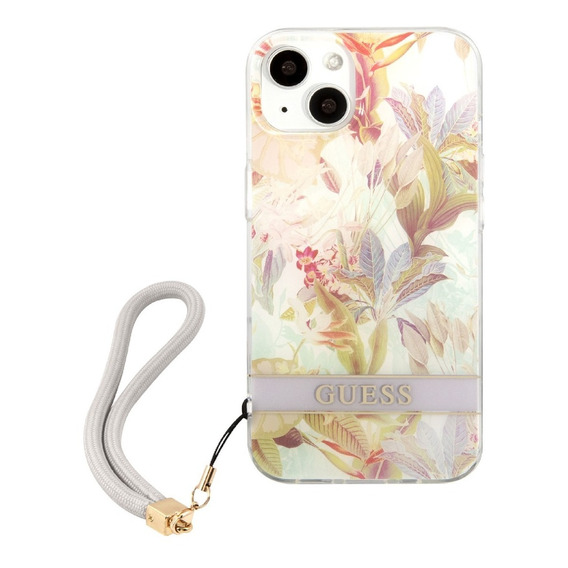 Funda Guess Flower Stripe Compatible Con iPhone 14