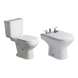 Combo Baño Ferrum Bari Inodoro, Deposito, Bidet 3 Agujeros