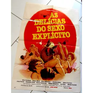 Cartaz Delicias Do Sexo Benício Erótico Virginia Jose Lucas