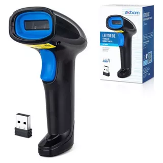 Leitor Sem Fio Código De Barras Usb Bar Code Scanner 1d Cor Preto 110v/220v