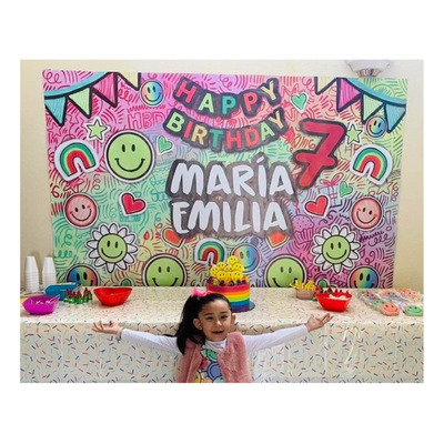 Letrero De Cumpleaños Personalizado Con Nombre Y Edad Niña