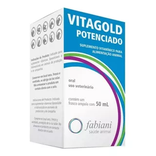 Suplemento Vitaminico Caes Gatos Vitagold Potenciado 50ml