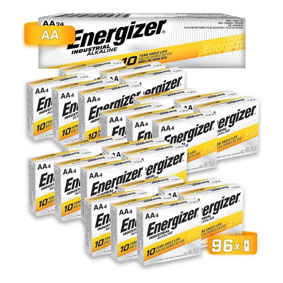 Pila Energizer Industrial Alcalina Aa 96 Unidades En91