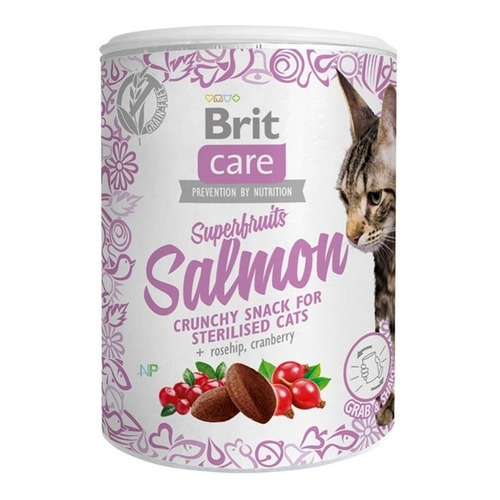 Brit Care Snack Gato Superfruits Salmón 100gr. Np