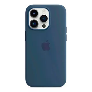 Funda Original Apple Silicona Magsafe iPhone 14 Plus Azul