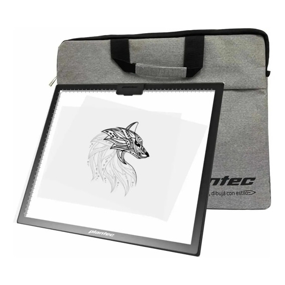 Tablero Tableta A3 Dibujo Luz Led Plantec Con Morral - Usb