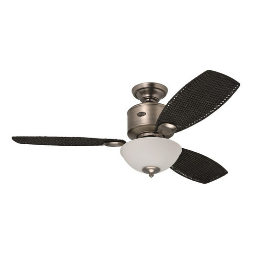 Ventilador De Techo 54puLG West Indies I I Hunter Negro Mate