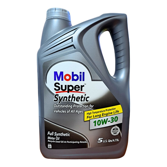 Aceite Mobil 10w30 100% Sintético Garrafa 4.73lt 