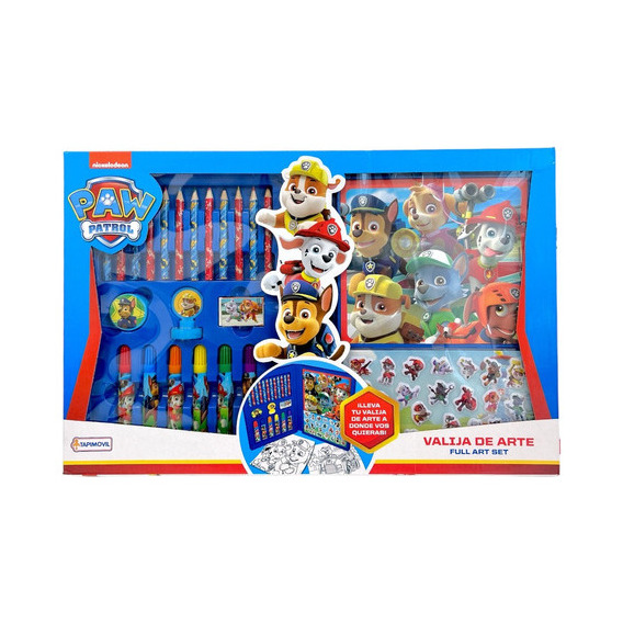 Valija De Arte Con Stickers Tapimovil Paw Patrol