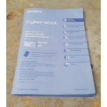 Manual Libro Original Instrucciones Sony Cyber Shot Dsc S600