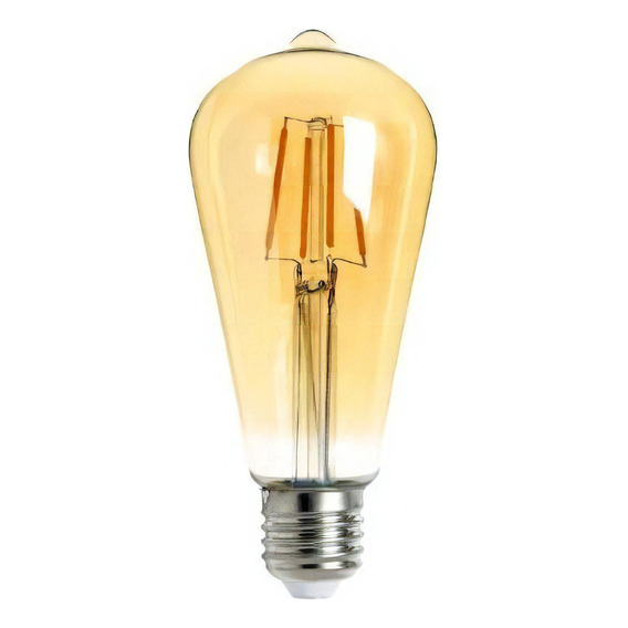 Bombillo Led Filamento 6w Pera Tipo Vintage Golden 2200k Color de la luz Cálido