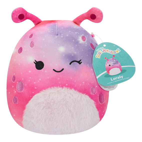 Peluche Squishmallows 19cm - Loraly Alien Guiñando Un Ojo