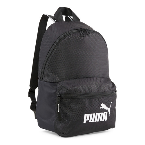 Mochila Puma Core Base Backpack Color Negro Diseño de la tela Liso
