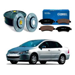  Kit Disco Pastilha Freio Dianteiro 307 Sedan 1.6 2001 A 2006