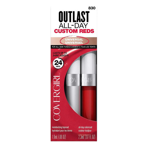 Covergirl Labial Liquido Outlast All-day Lip Color 24h Color 830 Your classic red