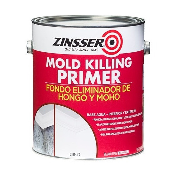 Fondo Antihongo Mold Killing Primer Zinsser 3,785 Rust Oleum