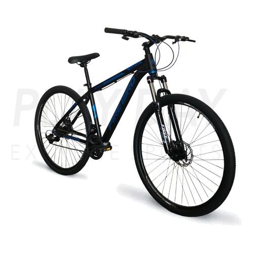 Mountain bike Fire Bird Outback  2022 R29 S 21v frenos de disco mecánico color negro/azul  