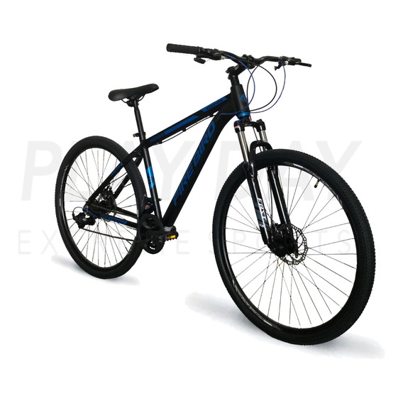 Mountain bike Fire Bird Outback  2022 R29 S 21v frenos de disco mecánico color negro/azul  