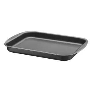 Fuente Asadera Para Horno Baja 28cm Tramontina Brasil Teflon Color Negro