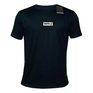 Camiseta Deportiva Hombre Originales Ripple Negro Blanco