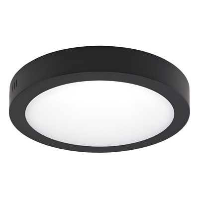 Plafon Redondo Led 18w Nw Npr18nw Negro Neutro Negro