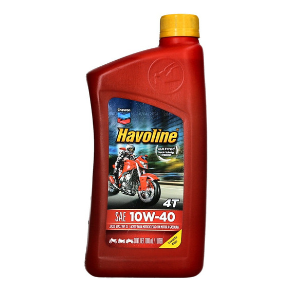 Aceite Chevron Havoline 4t Moto 10w40 1lt