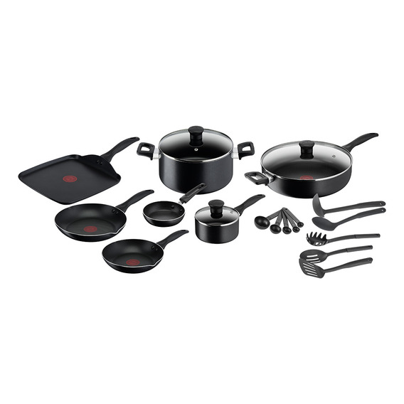 Batería De Cocina 20 Piezas Easy Care Negro