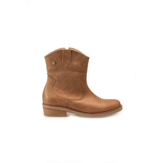 Bota Texana De Cuero Suela Ladise Mujer Heyas