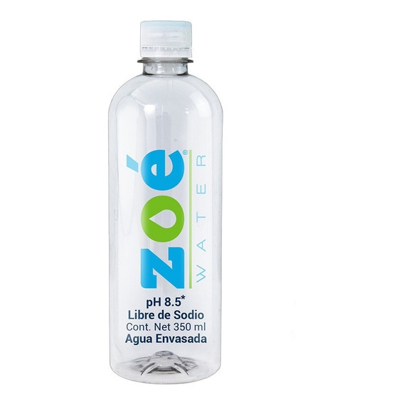 Agua Alcalina Zoé Water, 350ml - Caja 24 Botellas