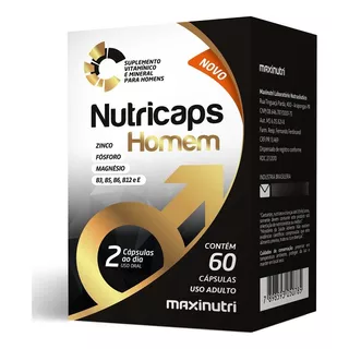 Nutricaps Homem Vitaminico  Zinco 60 Capsulas Maxinutri