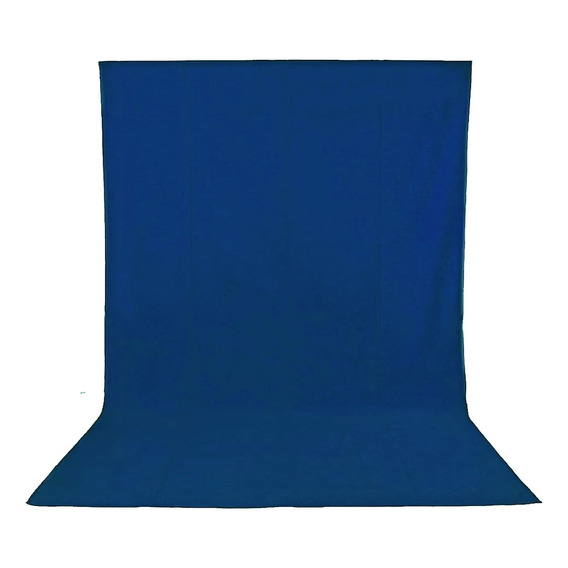 Telon Tela Azul Lino Fondo Estudio Fotografia Chroma Key 2m