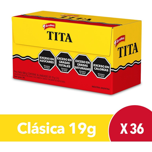 Galletita Tita caja 36 unidades 19g
