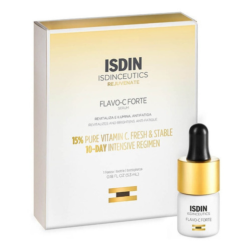 Isdin Isdinceutics Serum Flavo C Forte Vitamina C 1u 5,3ml Momento de aplicación Día/Noche Tipo de piel Todo tipo de piel