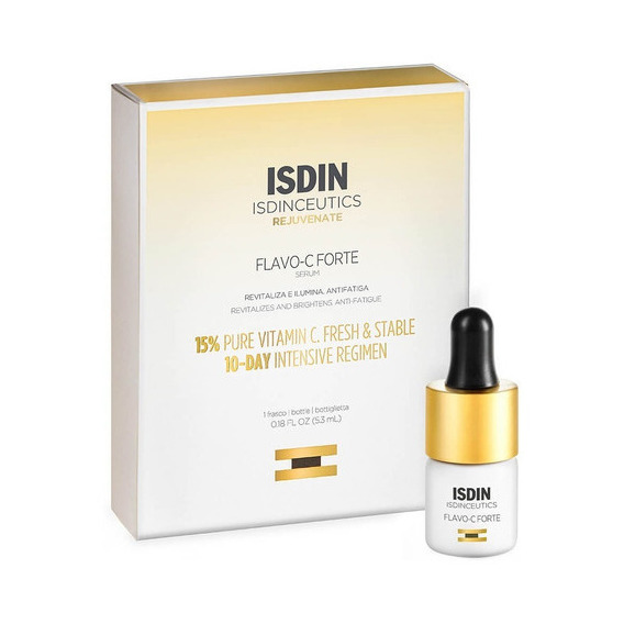 Isdin Isdinceutics Serum Flavo C Forte Vitamina C 1u 5,3ml Momento de aplicación Día/Noche Tipo de piel Todo tipo de piel