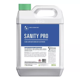 Bactericida Sanity Pro Desodorizador Para Dispenser De Goteo