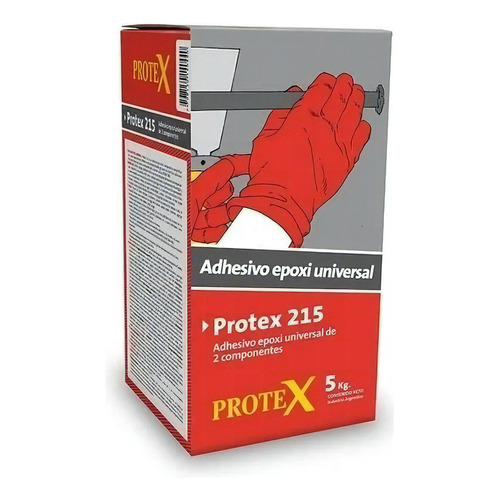 Adhesivo Epoxi Universal Anclajes Fijaciones 5 Kg Protex 215